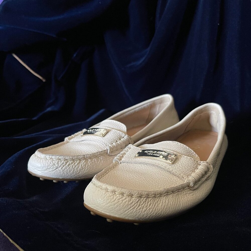 Coach Shoes | Coach Fredrica Driver Moccasins | Color: Pink/Tan Size 6.5B